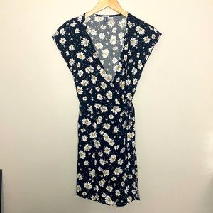 H&M floral wrap dress
